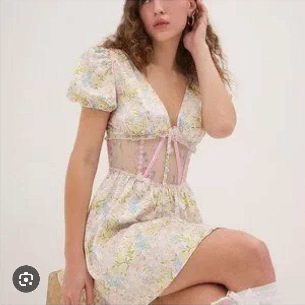 For Love & Lemons glitter garden dress